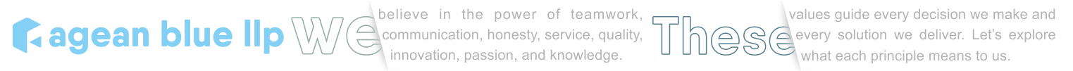 Agean Blue Values Intro